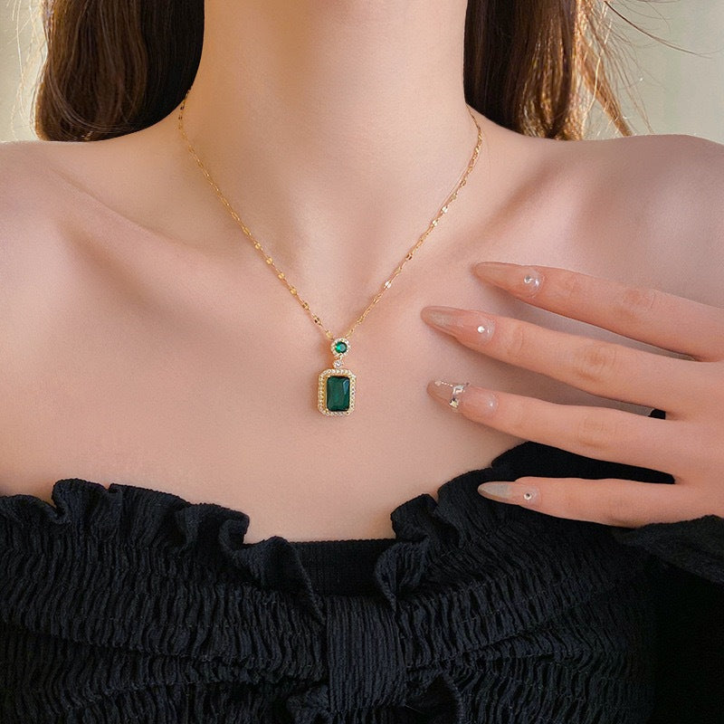 Conjunto Strass Esmeralda