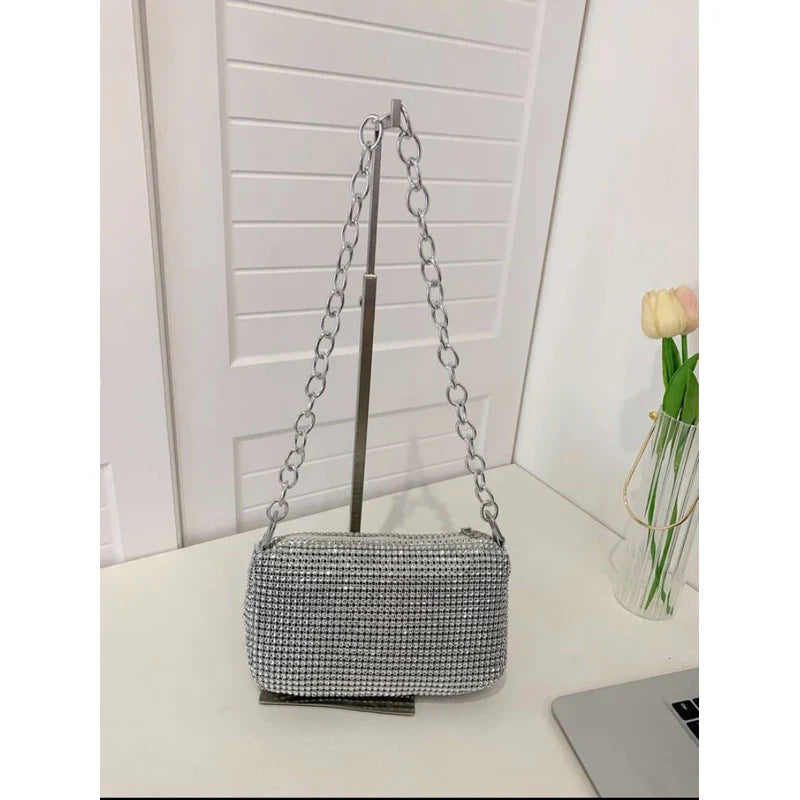 Bolsa Mini Pedras Brilhantes