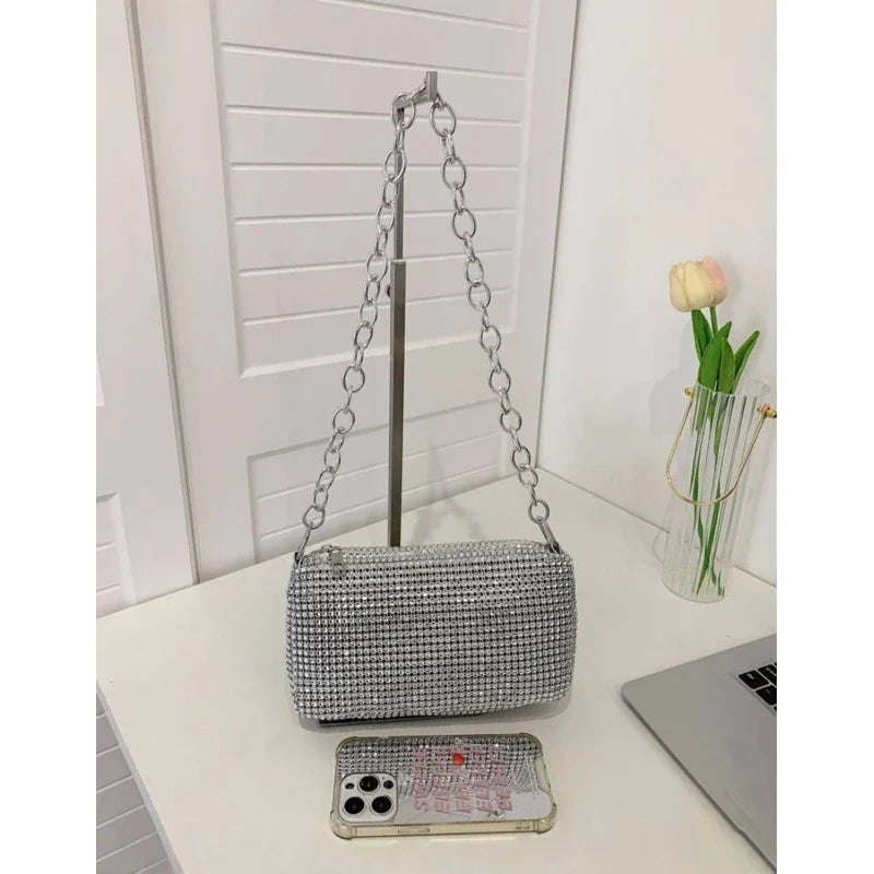 Bolsa Mini Pedras Brilhantes