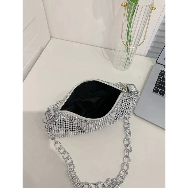 Bolsa Mini Pedras Brilhantes