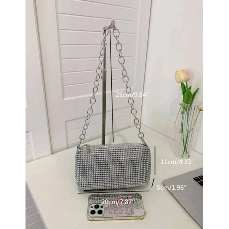 Bolsa Mini Pedras Brilhantes