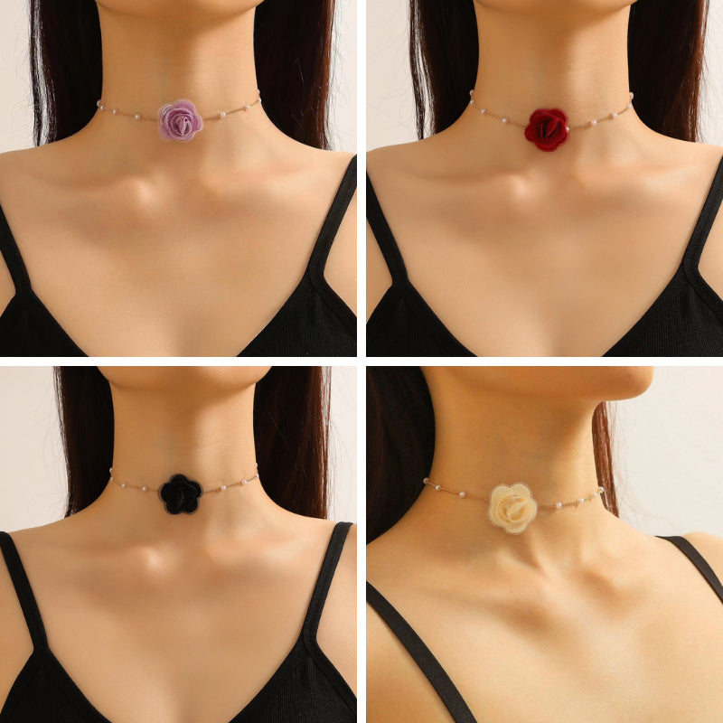 Colar Rosa do Jardim