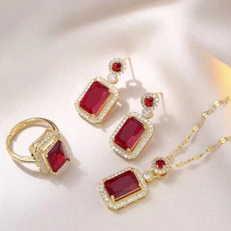 Conjunto Strass Esmeralda