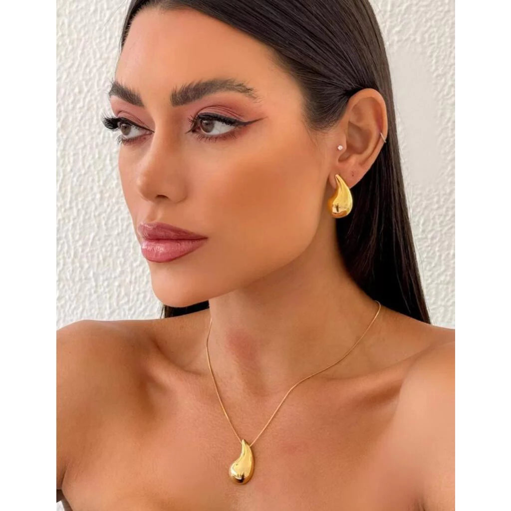 Conjunto Gota Metal Curvado