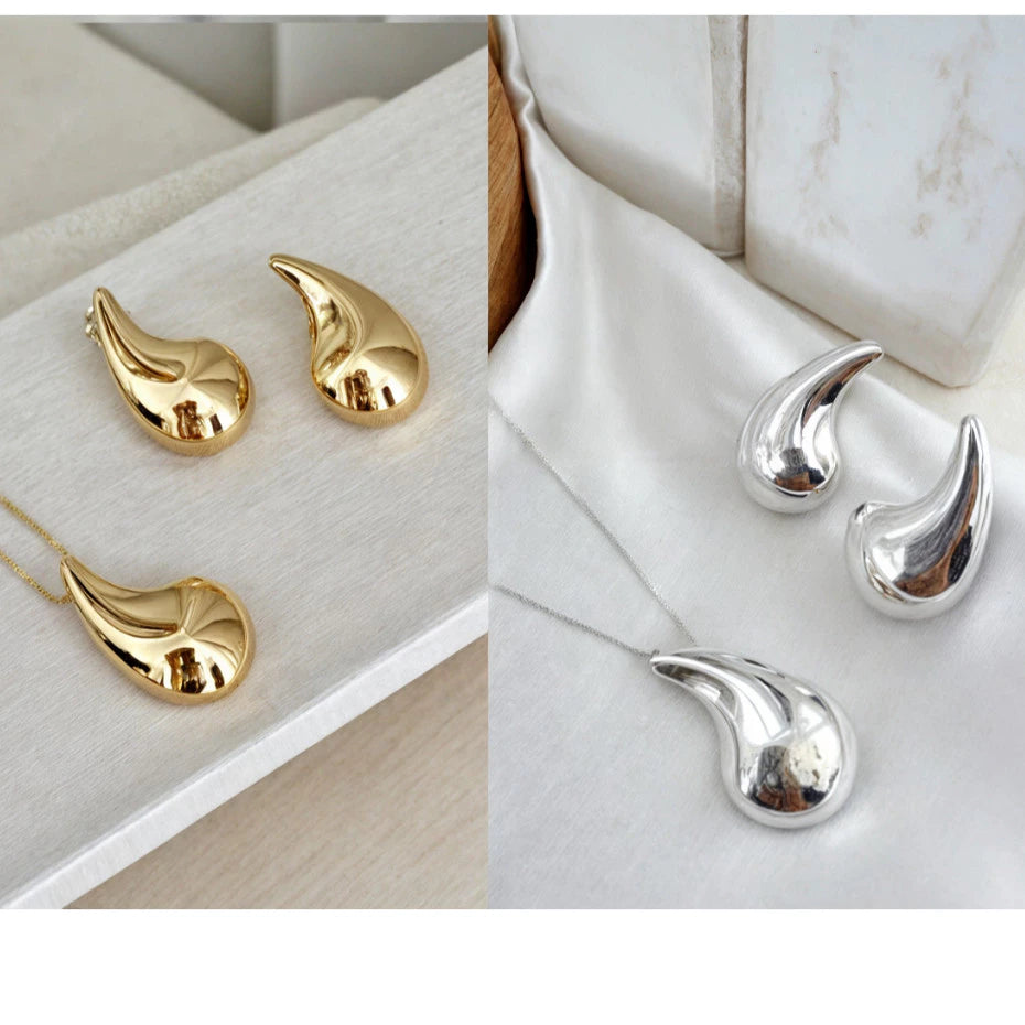 Conjunto Gota Metal Curvado