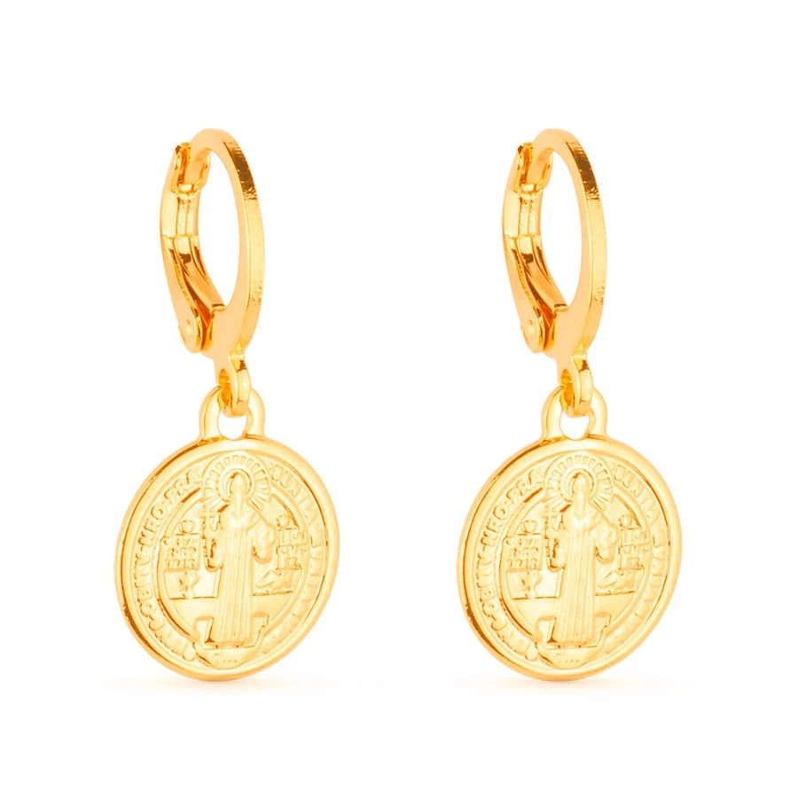 Brinco Religioso Com Medalha