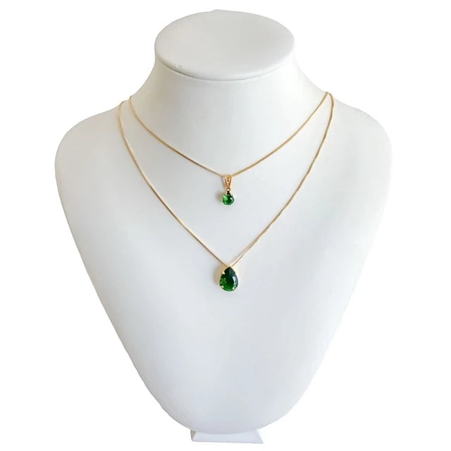 Colar Duplo Gota Ávila