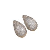 Brinco  Gota Cravejada de Zircônia