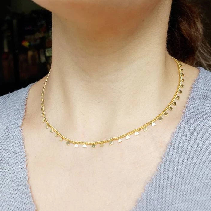 Colar Choker Mini Coração