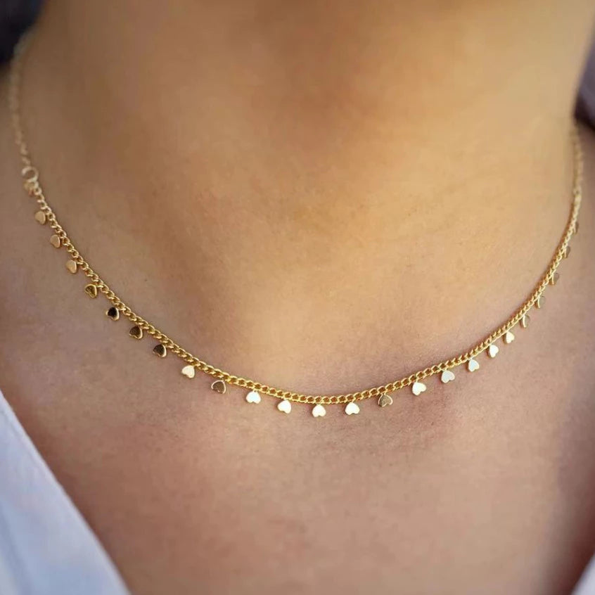 Colar Choker Mini Coração