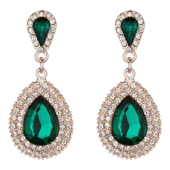 Brinco Strass Dourado