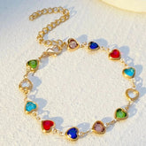 Pulseira Coração Colorido