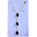 Colar gravatinha gota de zircônia