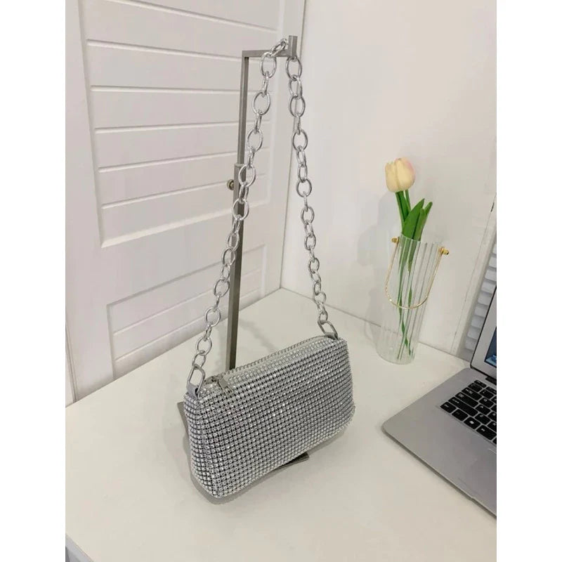 Bolsa Mini Pedras Brilhantes