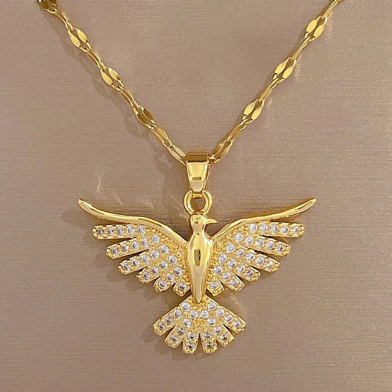 Colar  Phoenix Dourada