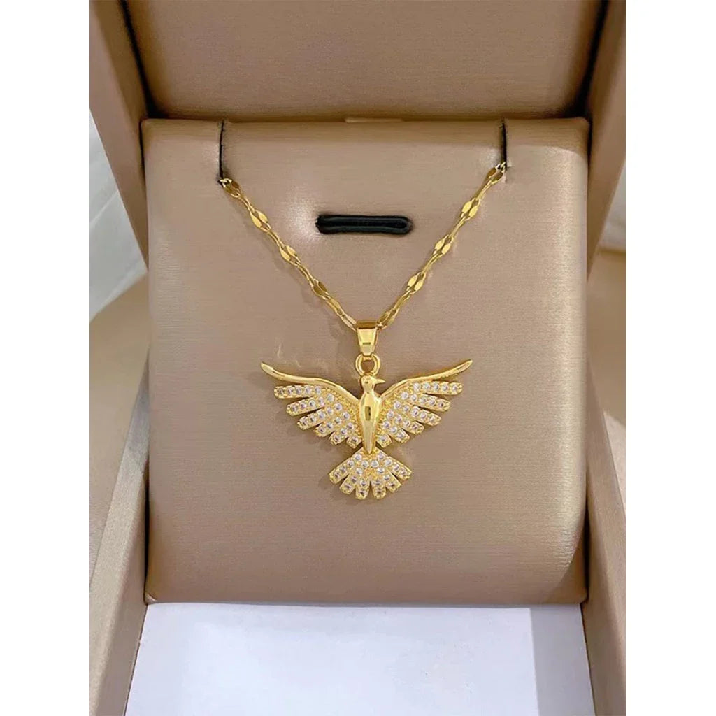 Colar  Phoenix Dourada