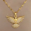Colar  Phoenix Dourada