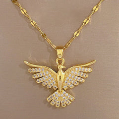 Colar  Phoenix Dourada
