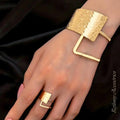 Bracelete e Anel Conjunto Lancy