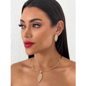 Conjunto Folha Cravejada