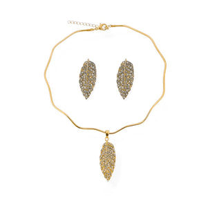 Conjunto Folha Cravejada