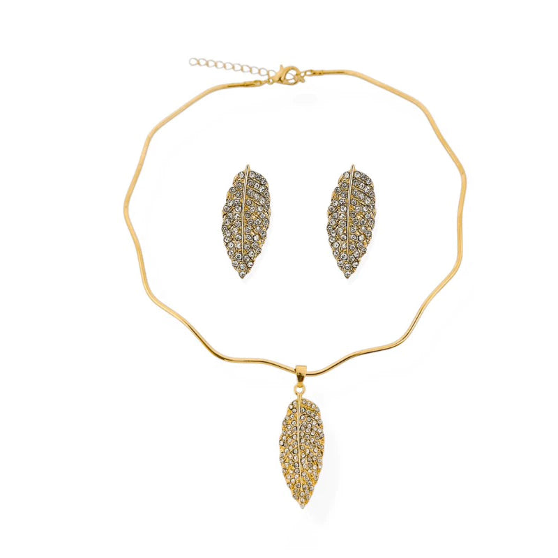 Conjunto Folha Cravejada