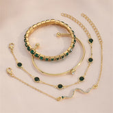 Conjunto de 4 pulseiras Snake
