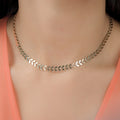 Colar Choker Escama De Peixe