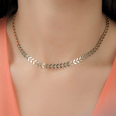 Colar Choker Escama De Peixe