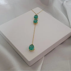 Colar Gota de Turmalina
