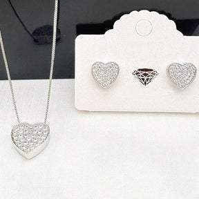 Conjunto Colar e Brincos com zircônias