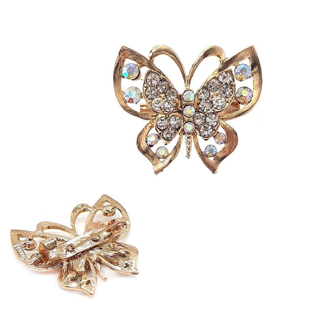 Broche Borboleta com Strass